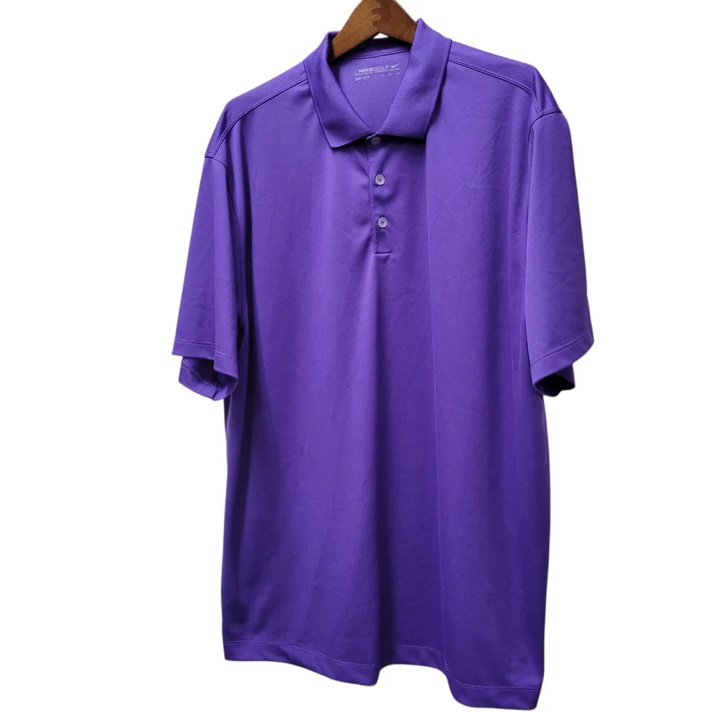 Nike Dri-FIT Men's Purple Golf Polo Shirt Size XXL Excellent Condition